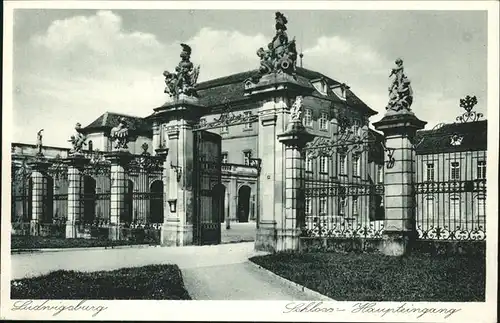 Ludwigsburg Schloss Haupteingang Kat. Ludwigsburg