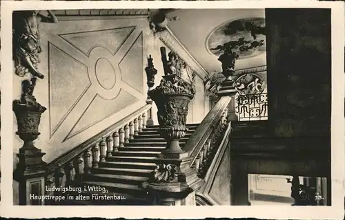 Ludwigsburg Fuerstenbau Treppe Kat. Ludwigsburg