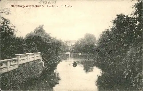 Hamburg Winterhude Alster Kat. Hamburg