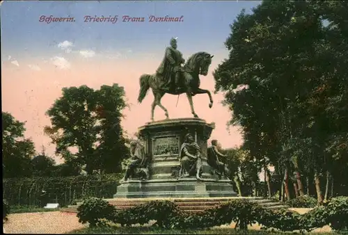 Schwerin Friedrich Franz Denkmal Kat. Schwerin