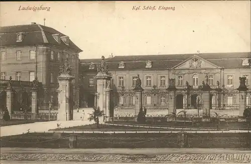 Ludwigsburg SchloÃŸ Eingang Kat. Ludwigsburg