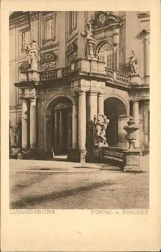 Ludwigsburg Schloss Portal Kat. Ludwigsburg