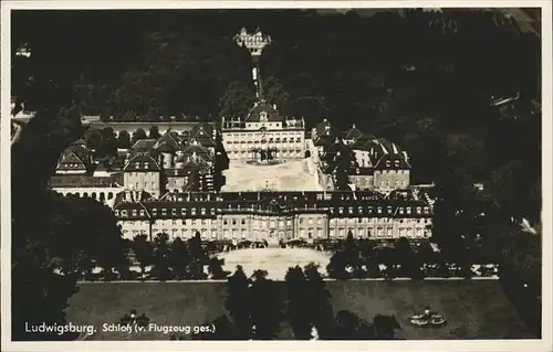 Ludwigsburg SchloÃŸ Fliegeraufnahme Kat. Ludwigsburg