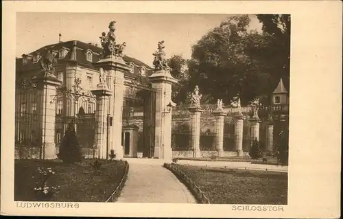 Ludwigsburg Schlosstor Kat. Ludwigsburg