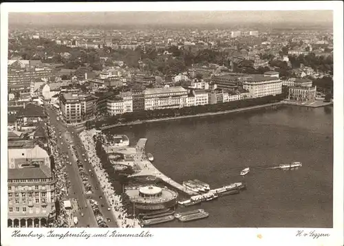 Hamburg Jungfernstieg Binnenalster Kat. Hamburg