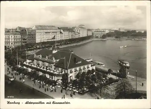 Hamburg Alsterpavillon Binnenalster Kat. Hamburg