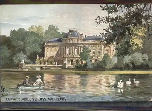 Ludwigsburg Schloss Monrepos Kuenstlerkarte Kat. Ludwigsburg
