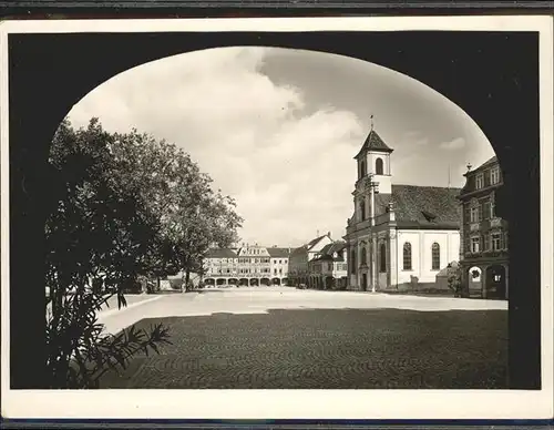 Ludwigsburg Marktplatz kath. Kirche Kat. Ludwigsburg