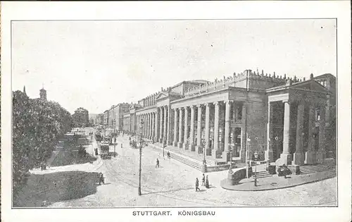 Stuttgart Koenigsbau Strassenbahn Kat. Stuttgart