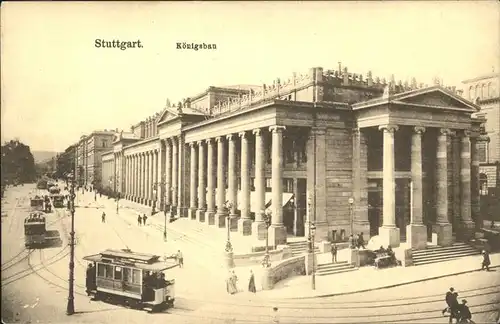 Stuttgart Koenigsbau Strassenbahn Kat. Stuttgart