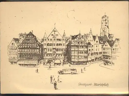 Stuttgart Marktplatz Kat. Stuttgart