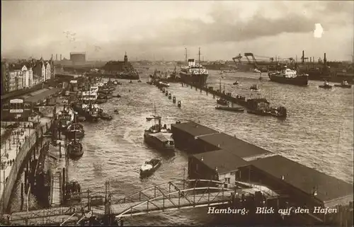 Hamburg Hafenblick Kat. Hamburg