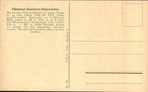 Hamburg Elbtunnel
Steinwaerder Kat. Hamburg