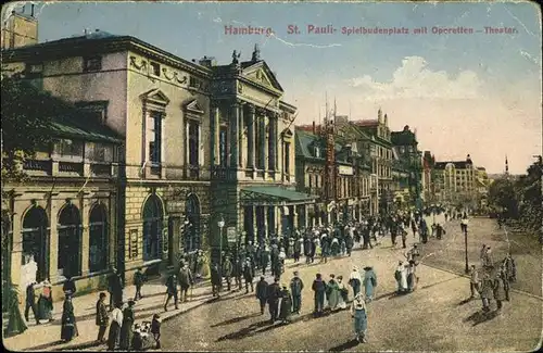 Hamburg St. pauli
Spielbudenplatz
Operetten-Theater Kat. Hamburg