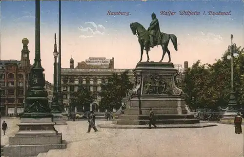 Hamburg Kaiser-Wilhelm-Denkmal Kat. Hamburg