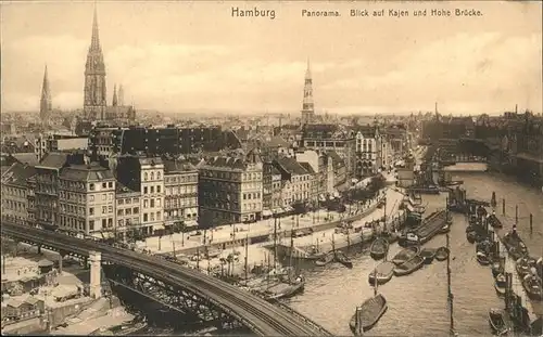 Hamburg Kajen
Hohe Bruecke Kat. Hamburg