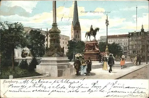 Hamburg Kaiser-Wilhelm-Denkmal Kat. Hamburg