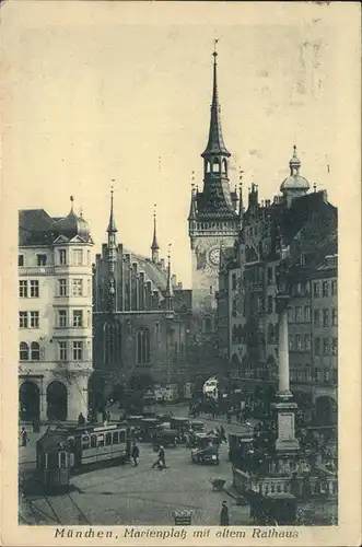 Muenchen Marienplatz
Rathaus Kat. Muenchen