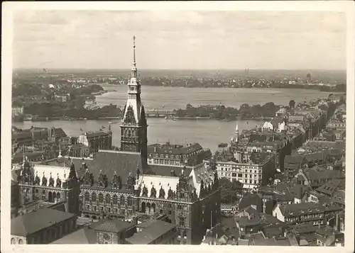 Hamburg Rathaus
Binnen- und Aussenalster Kat. Hamburg