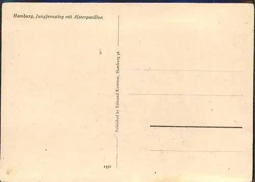 Hamburg Jungfernstieg
Alsterpavillon Kat. Hamburg