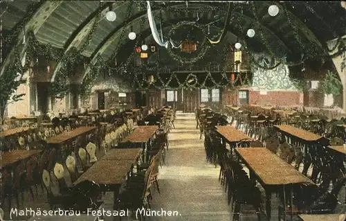 Muenchen Mathaeserbraeu
Festsaal Kat. Muenchen