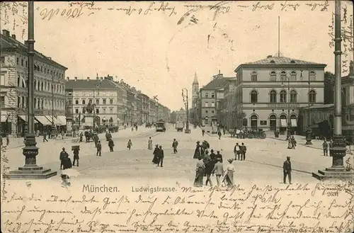 Muenchen Ludwigstrasse Kat. Muenchen