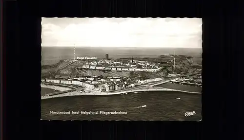 Helgoland Fliegeraufnahme Hotel Fernsicht / Helgoland /Pinneberg LKR