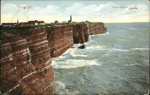 Helgoland Westkueste Sturm / Helgoland /Pinneberg LKR