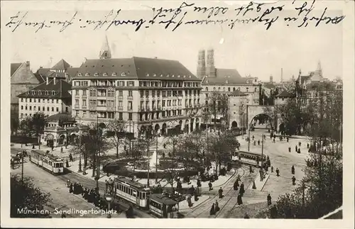 Muenchen Sendlingertorplatz Strassenbahn Kat. Muenchen