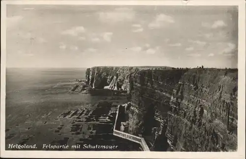 Helgoland Felspartie Schutzmauer / Helgoland /Pinneberg LKR