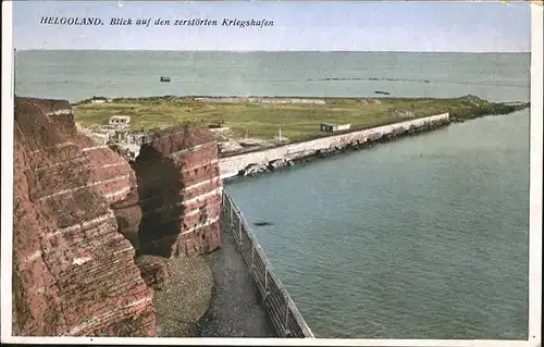 Helgoland Zerstoerter Kriegshafen / Helgoland /Pinneberg LKR