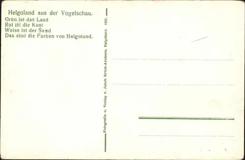 Helgoland total Fliegeraufnahme / Helgoland /Pinneberg LKR