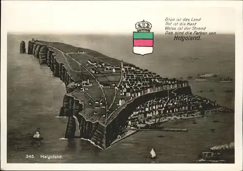 Helgoland Totalansicht / Helgoland /Pinneberg LKR