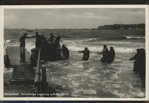 Helgoland Landung Duene Menschen / Helgoland /Pinneberg LKR