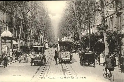 aw13478 Nice Alpes Maritimes Avenue de la Gare Kategorie. Nice Alte Ansichtskarten