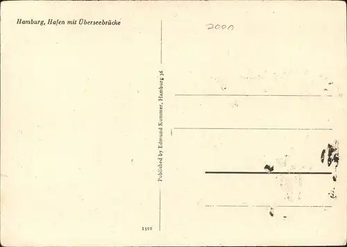 Hamburg Hafen ueberseebruecke Schiffe Kat. Hamburg