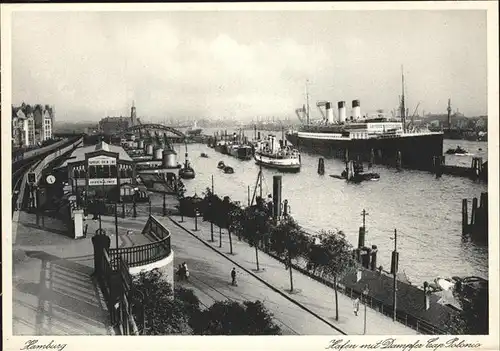 Hamburg Hafen Dampfer Cap Polonio Kat. Hamburg