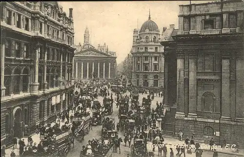 London Royal Exchange Kutschen  Kat. City of London