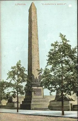 London Cleopatras Needle Kat. City of London