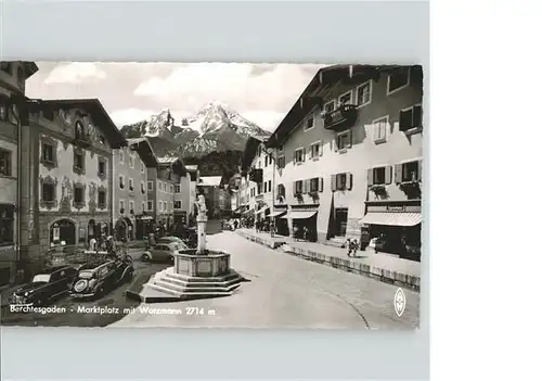 Berchtesgaden Berchtesgaden Marktplatz Watzmann Brunnen * / Berchtesgaden /Berchtesgadener Land LKR