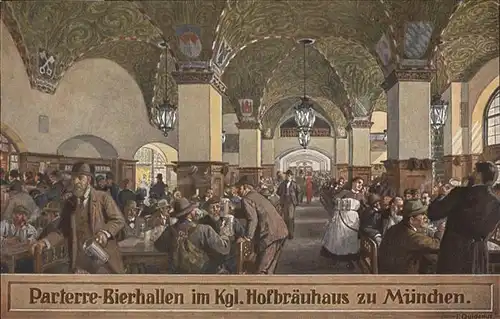 Muenchen Hofbraeuhaus Parterre Bierhallen / Muenchen /Muenchen LKR