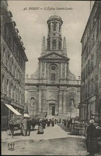 ca14616 Brest Finistere Eglise Saint Louis Kategorie. Brest Alte Ansichtskarten