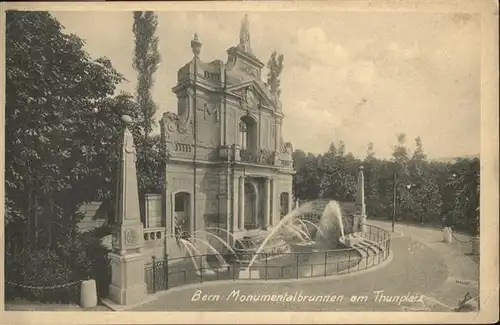 Bern BE Monumentalbrunnen Thunplatz  / Bern /Bz. Bern City