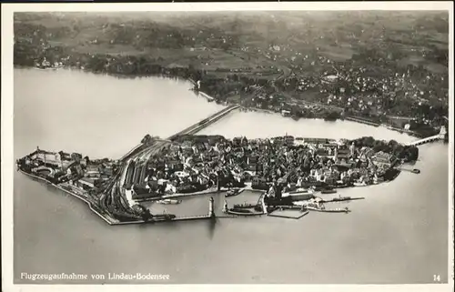 Lindau Bodensee Fliegeraufnahme  / Lindau (Bodensee) /Lindau LKR