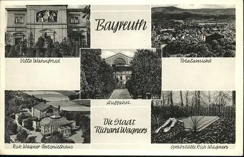 Bayreuth Villa Wahnfried Festspielhaus Grabstaette Richard Wagners / Bayreuth /Bayreuth LKR