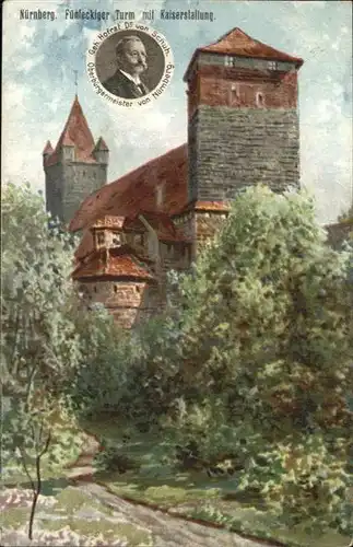 Nuernberg Fuenfeckiger Turm  / Nuernberg /Nuernberg Stadtkreis