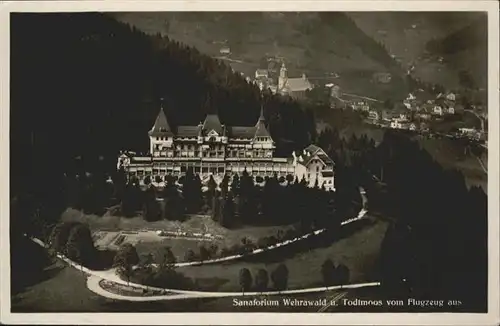 Todtmoos Sanatorium Wehrawald Fliegeraufnahme  / Todtmoos /Waldshut LKR