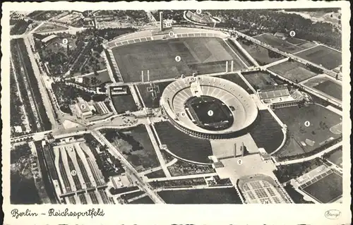 Berlin Fliegeraufnahme Reichssportfeld / Berlin /Berlin Stadtkreis