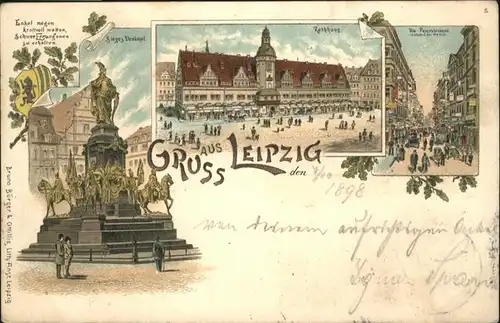 Leipzig Petersstrasse Siegesdenkmal / Leipzig /Leipzig Stadtkreis