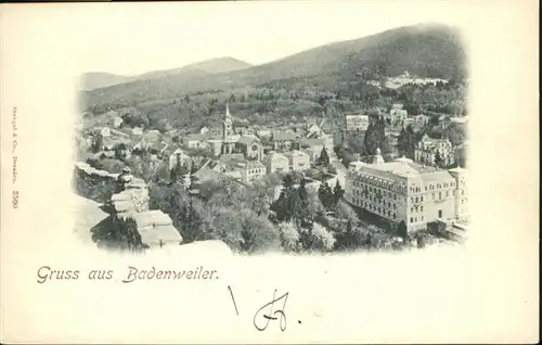 Badenweiler Gesamtansicht / Badenweiler /Breisgau-Hochschwarzwald LKR